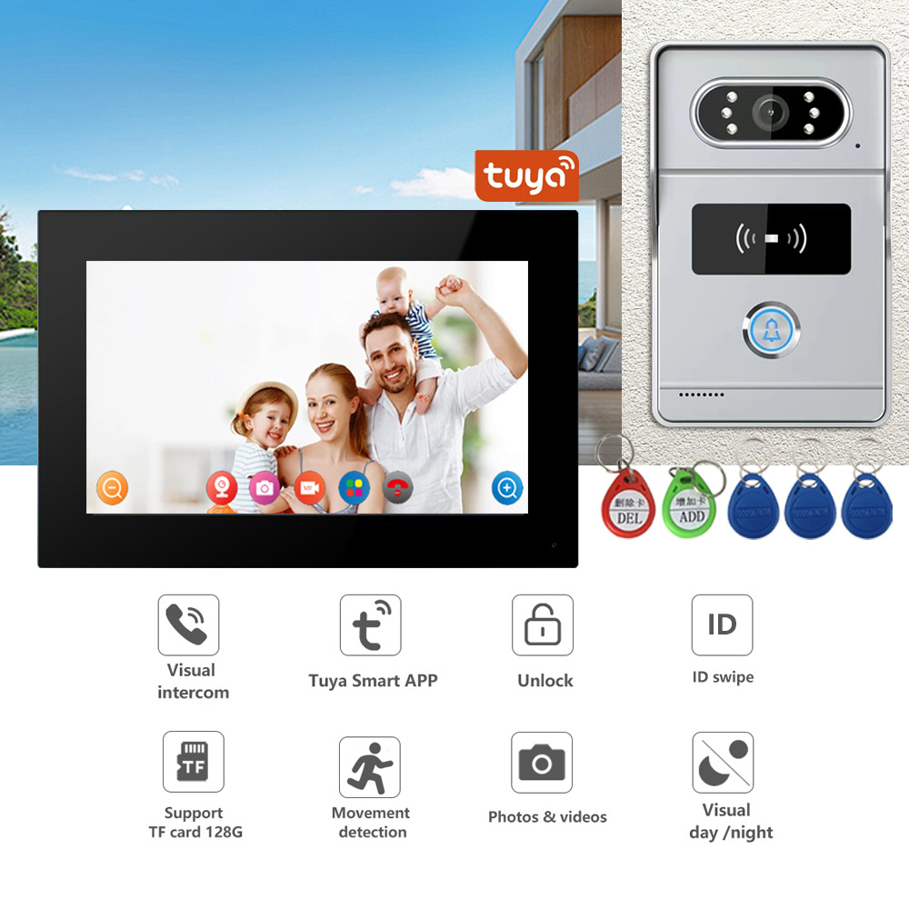 Wifi Doorbell Camera - กล้องวงจรปิดอัจฉริยะแบบติดประตู 2MP 1080P รองรับแอป Tuya พร้อมระบบมองเห็นในเวลากลางคืนด้วยอินฟราเรด