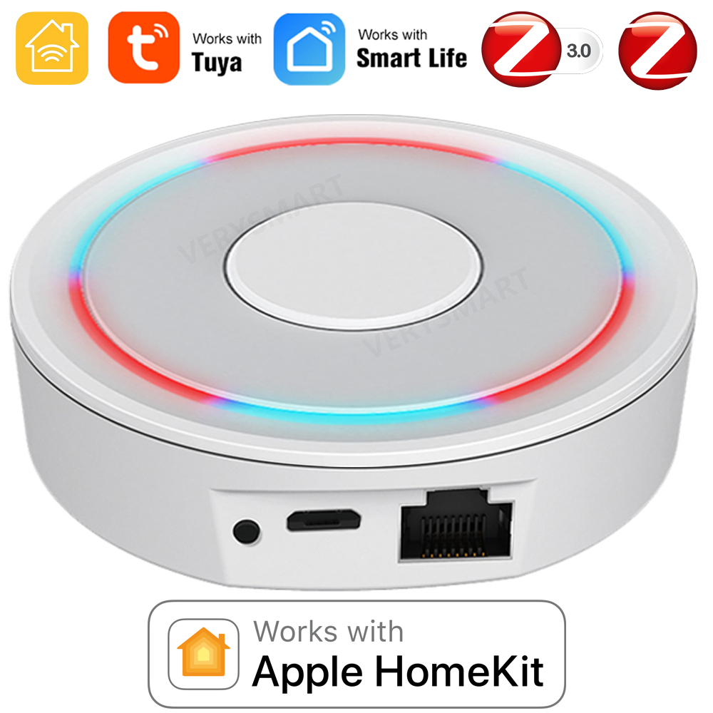 Smart Home Zigbee Gateway - Homekkit ZigBee เกตเวย์ฮับสมาร์ทโฮมบริดจ์ ZigBee แอปการควบคุมระยะไกลทำงานร่วมกับ Apple