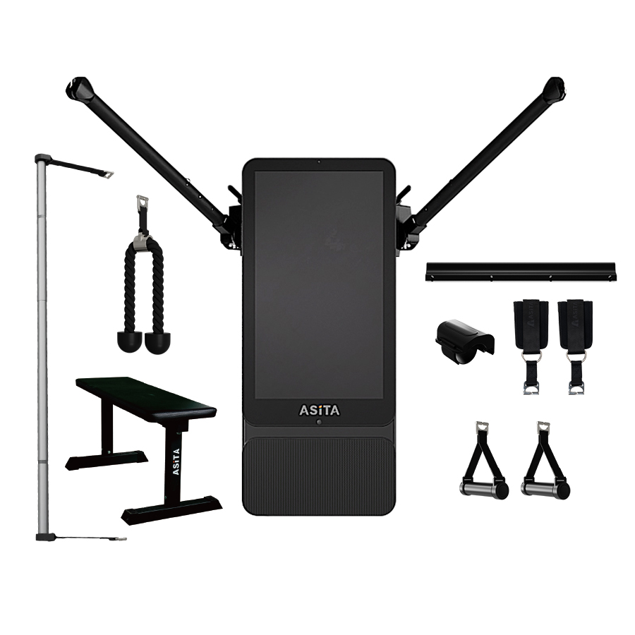 Smart Home Gym Mirror - อุปกรณ์ฟิตเนสอเนกประสงค์ กระจกออกกำลังกายอัจฉริยะติดผนังสำหรับบ้าน พร้อมระบบดิจิทัลสำหรับฝึกความแข็งแรงและยกน้ำหนัก