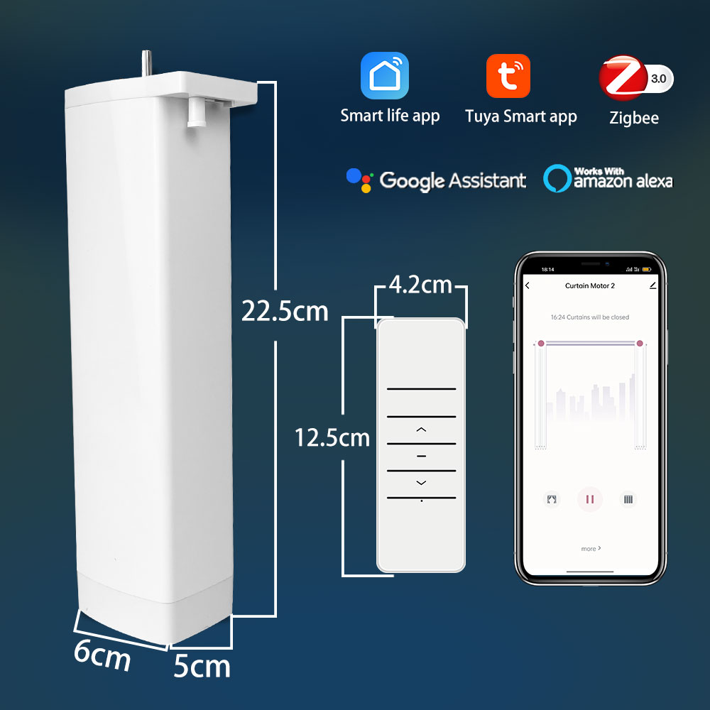 Smart Home Windows App - Tuya ZigBee Alexa สมาร์ทผ้าม่านติดตั้งง่ายสมาร์ทบ้านไฟฟ้าผ้าม่านมอเตอร์ Smart Life