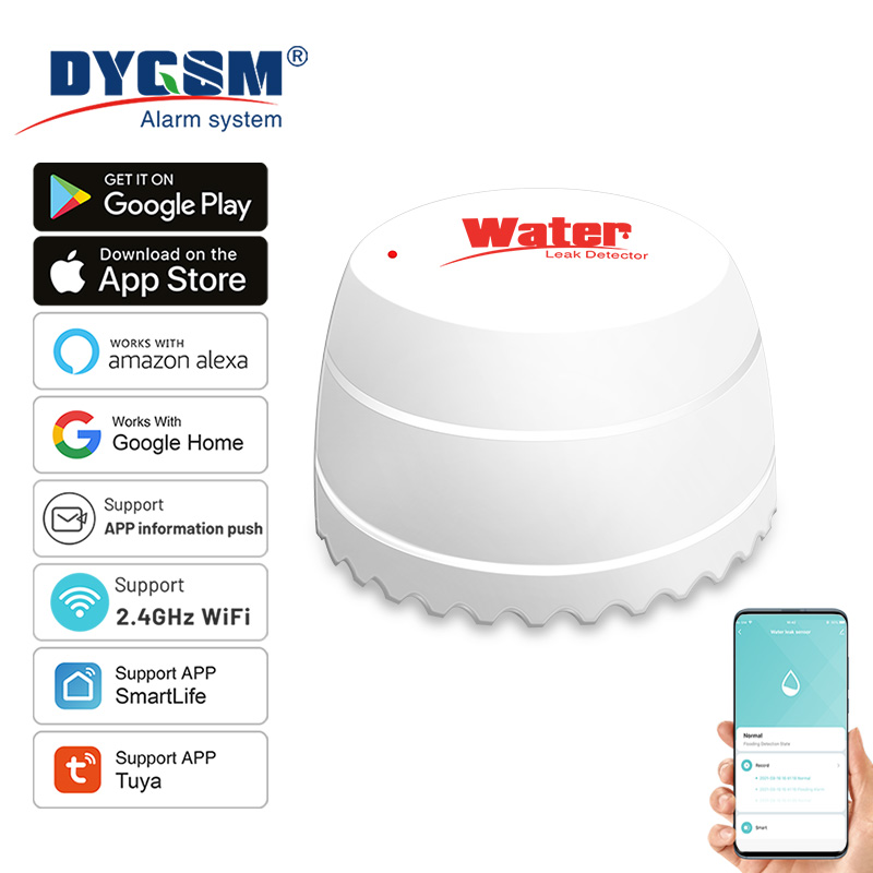 Wifi Water Leak Detector - Tuya WiFi เครื่องตรวจจับน้ํารั่ว Flood Sensor Smart