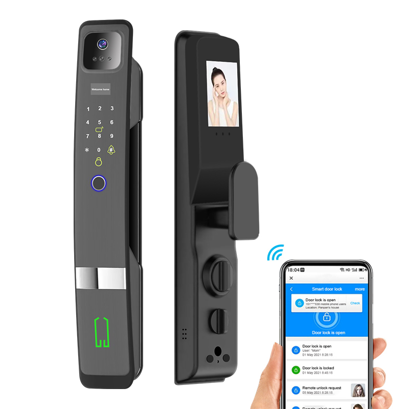 Wifi Doorbell Camera - กลอนประตูอัจฉริยะ Tuya Wifi สแกนลายนิ้วมือ จดจำใบหน้า 3