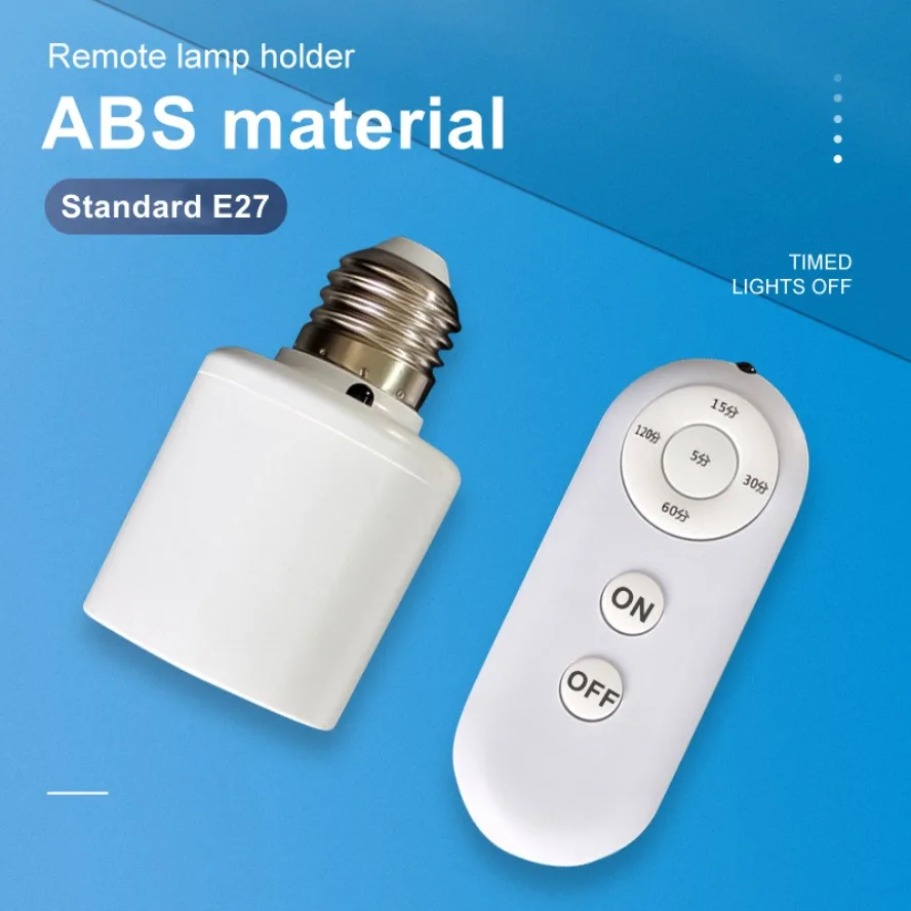 Smart Bulb - E27 60W รีโมทคอนโทรลไร้สายสมาร์ทจับเวลาสวิทช์โคมไฟ 110V 220V House