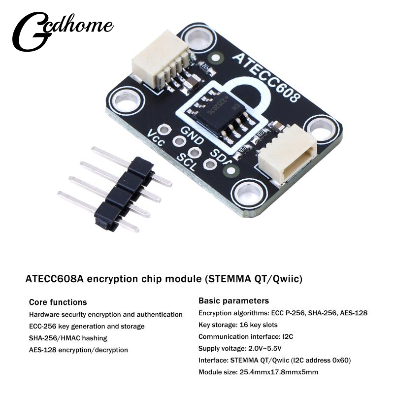 Smart Home Keyboard - บอร์ดแยกสัญญาณโมดูล ATECC608 Secure Element พร้อมอินเทอร์เฟซ STEMMA