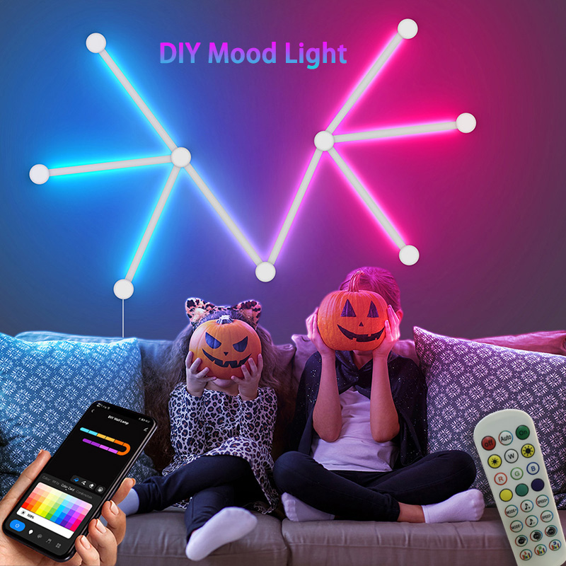 Smart Bulb - โคมไฟติดผนัง RGB อัจฉริยะ, ไฟ LED เชื่อมต่อแอป