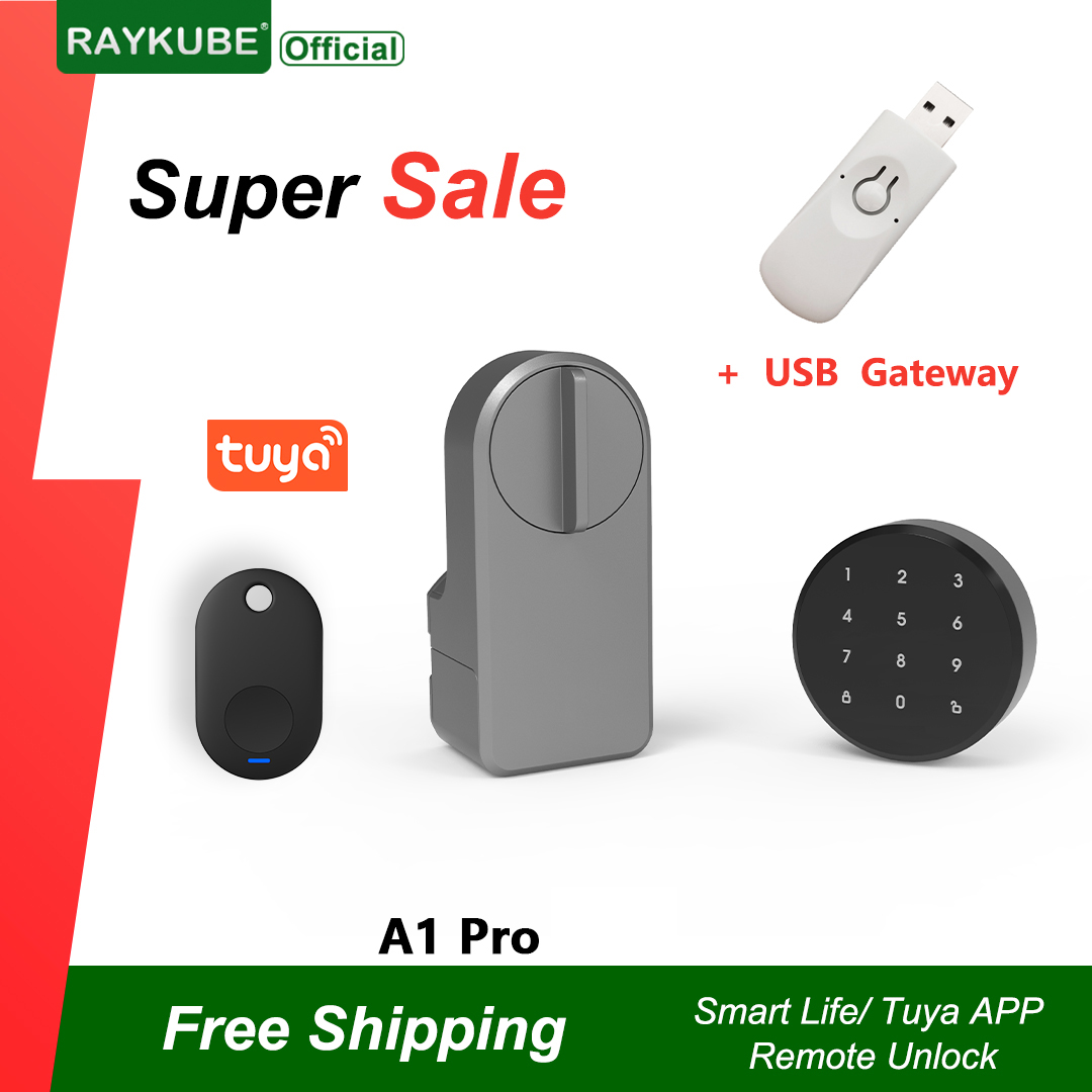 Smart Home Lock - RAYKUBE A1 Pro Tuya BEL สมาร์ทประตูล็อคชุด
