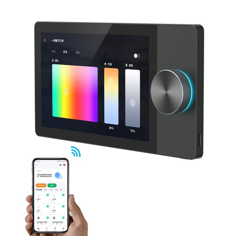 Smart Home Zigbee Gateway - หน้าจอควบคุมอัจฉริยะสำหรับบ้านทั้งหลังพร้อมระบบกราฟฟิตี้ หน้าจอควบคุมกลางขนาด 8 นิ้ว พร้อมเกตเวย์ ZigBee