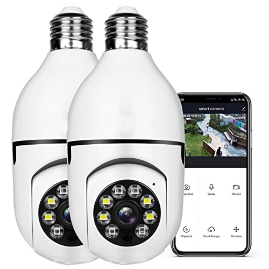 Smart Bulb - กล้องวงจรปิดไร้สาย Wifi Smart ความละเอียด 1080P สำหรับการเฝ้าระวังภายในบ้าน