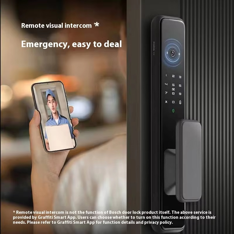 Smart Home Lock - ระบบล็อคอัจฉริยะอัตโนมัติเต็มรูปแบบ EL600Vf พร้อมระบบจดจำใบหน้า วิดีโอ ลายนิ้วมือ และรหัสผ่าน