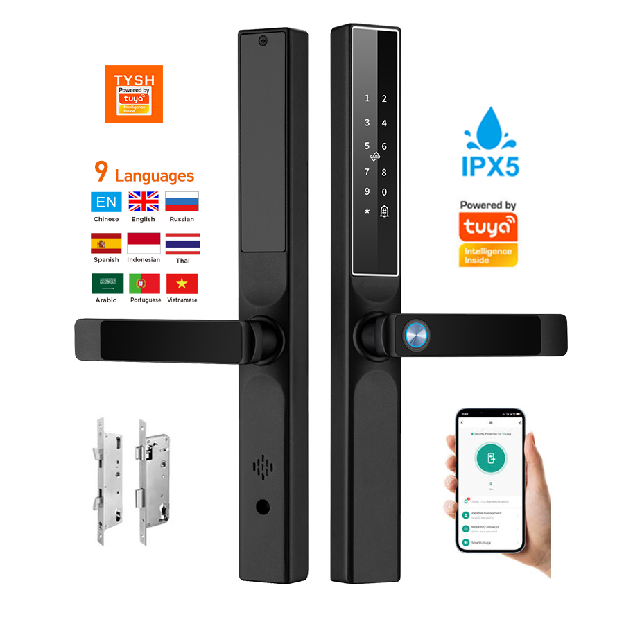 Smart Home Lock - แอป Tuya ล็อคประตูด้วยลายนิ้วมือ รหัสผ่าน บัตรกุญแจ ล็อคประตูอัจฉริยะ