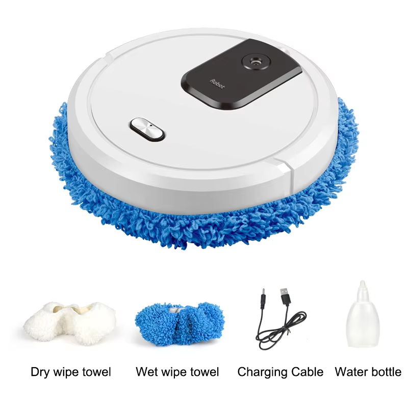 Smart Home Appliances - ใหม่ เครื่องดูดฝุ่นหุ่นยนต์กวาดและถูพื้นอัจฉริยะ หุ่นยนต์ถูพื้นแบบแห้งและเปียก เครื่องใช้ในบ้านแบบชาร์จไฟได้พร้อมสเปรย์เพิ่มความชื้น