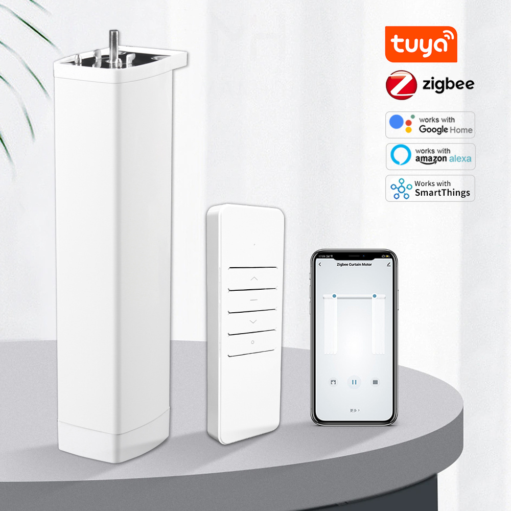 Smart Home Elements - สมาร์ท Tuya Zigbee ไฟฟ้าสมาร์ทอัตโนมัติบ้านผ้าม่านชัตเตอร์มอเตอร์สนับสนุน RF ระยะไกล