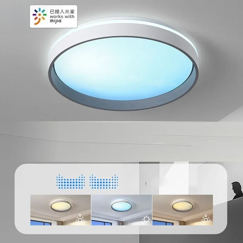 Smart Home Simulation - โคมไฟเพดาน Smart Skylight: จำลองแสงสีฟ้าแบบ Full-Spectrum รองรับ