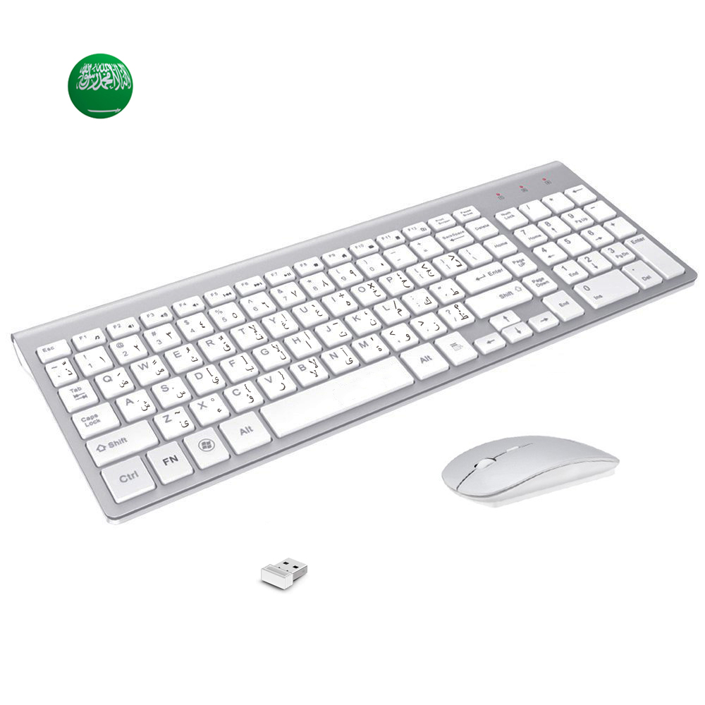 Smart Home Keyboard - คํา Enghish Character Slim คีย์บอร์ดไร้สายเมาส์ Combo