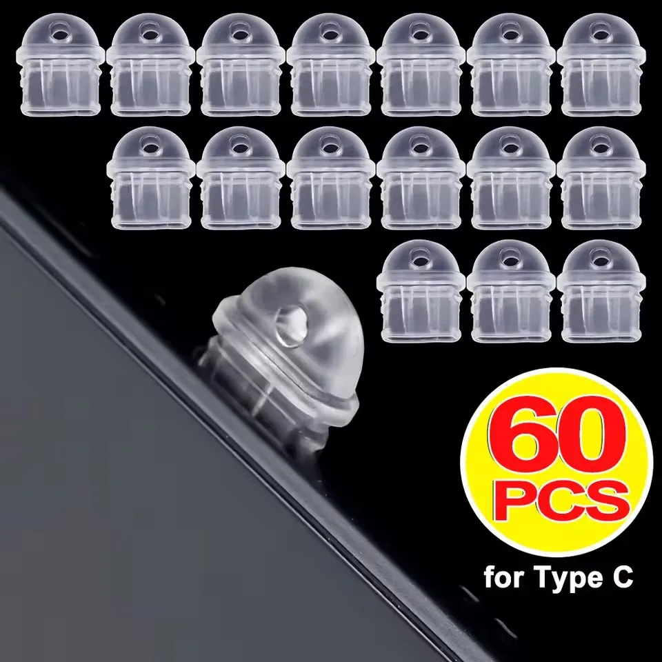 Smart Home Xiaomi Devices - ปลั๊กกันฝุ่น Type-C สำหรับพอร์ตชาร์จ ป้องกันฝุ่นและสิ่งสกปรก ฝาครอบซิลิโคน สำหรับ