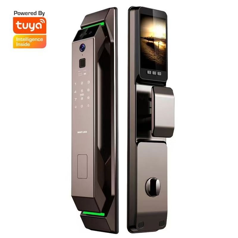 Wifi Doorbell Camera - ระบบล็อคประตูอัจฉริยะ TUYA พร้อมระบบปลดล็อคด้วยลายนิ้วมือ ระบบจดจำใบหน้า 3 มิติ