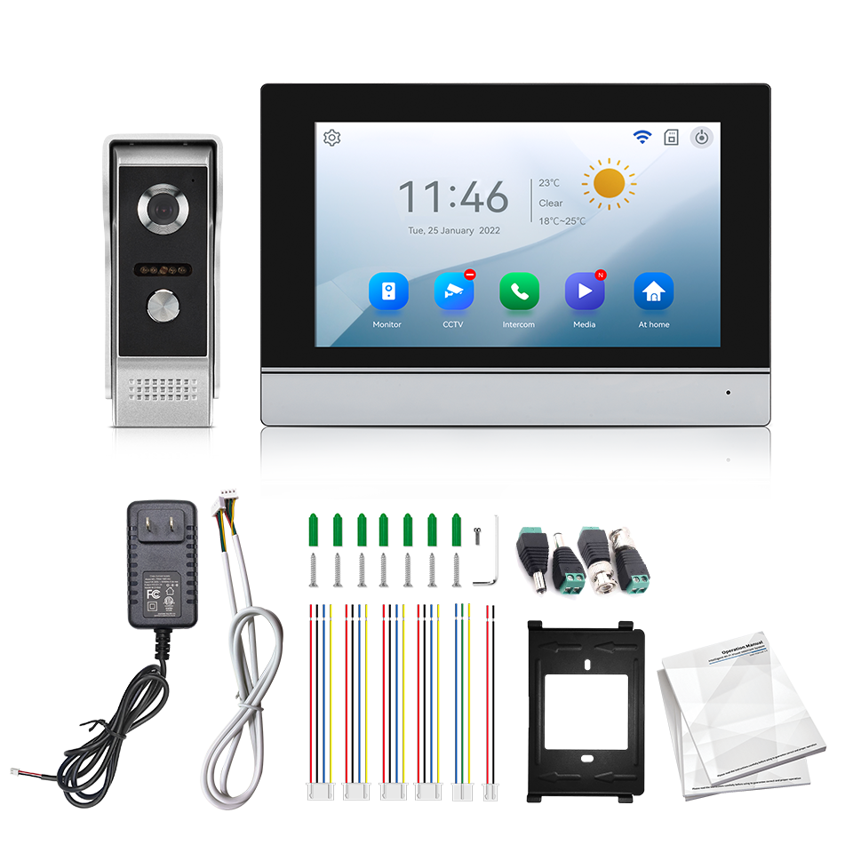 Wifi Doorbell Camera - หน้าจอ IPS 7 นิ้ว กล้อง 2MP