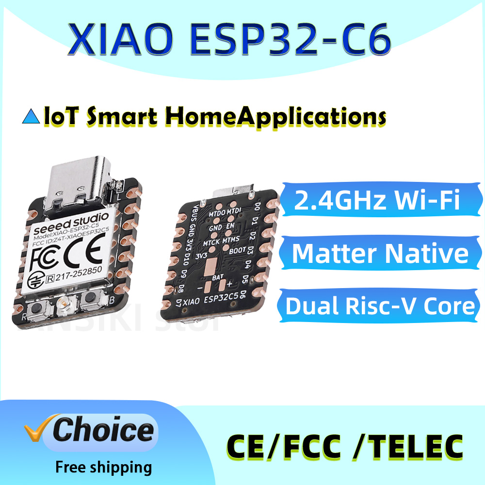 Smart Home Arduino Project - บอร์ดพัฒนา XIAO ESP32-C6 รองรับ WiFi 6