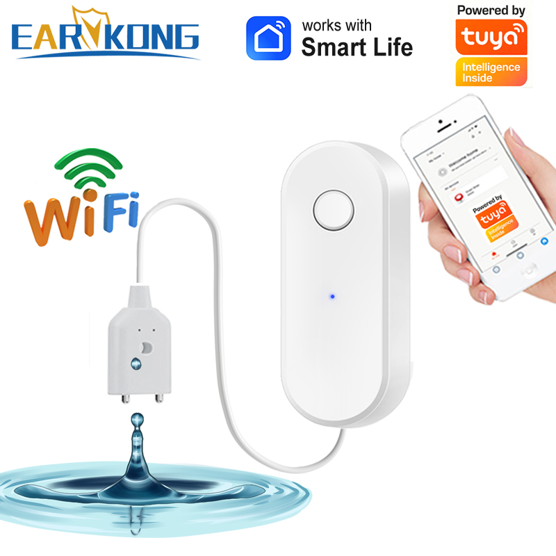 Wifi Water Leak Detector - Tuya WiFi สมาร์ทเซ็นเซอร์น้ํารั่ว Liquid Leakage ALARM