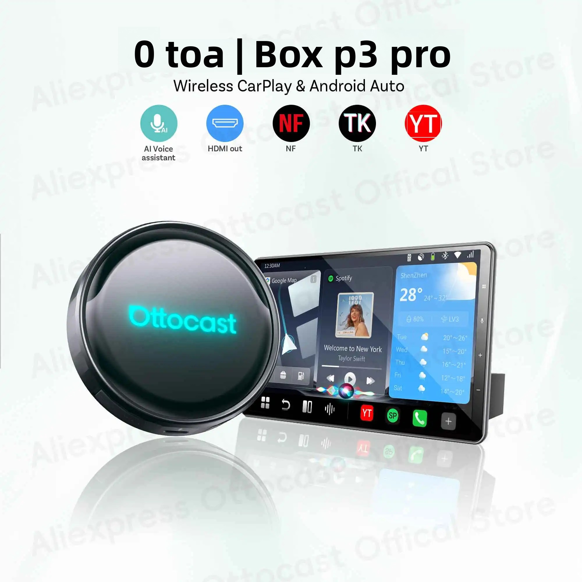 Smart Home Tv - OTTOCAST P3 PRO AI กล่องแอนดรอยด์ทีวี สำหรับ