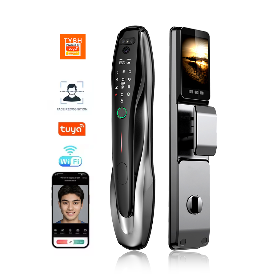 Wifi Doorbell Camera - TYSH Tuya Security ลายนิ้วมือ NFC การ์ดปลดล็อค