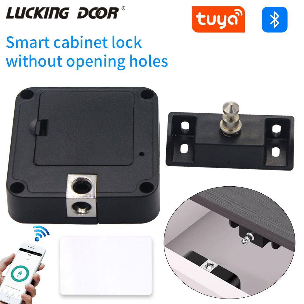Smart Home Lock - Tuya ล็อคตู้แบบซ่อน RFID ลิ้นชักที่มองไม่เห็นตัวล็อคแอปสำหรับตู้ไม้ลิ้นชักตู้เครื่องมือ