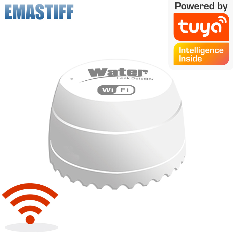 Wifi Water Leak Detector - เครื่องตรวจจับน้ำรั่วไหลแบบ Wifi พร้อมเสียงเตือน 40 เดซิเบล ใช้งานร่วมกับแอป