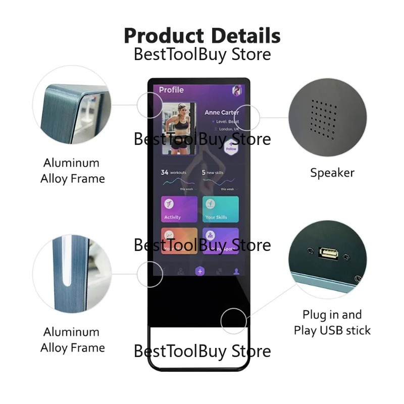 กระจกออกกำลังกายอัจฉริยะแบบดิจ - Smart Home Gym Mirror บทวิจารณ์และราคา