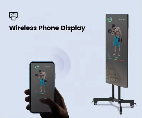 หน้าจอแสดงผลอัจฉริยะแบบสัมผัสต - Smart Home Gym Mirror บทวิจารณ์และราคา