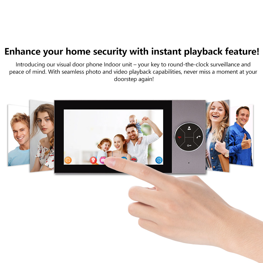 หน้าจอ IPS 7 นิ้ว 2MP 1080P แอ - Wifi Doorbell Camera บทวิจารณ์และราคา