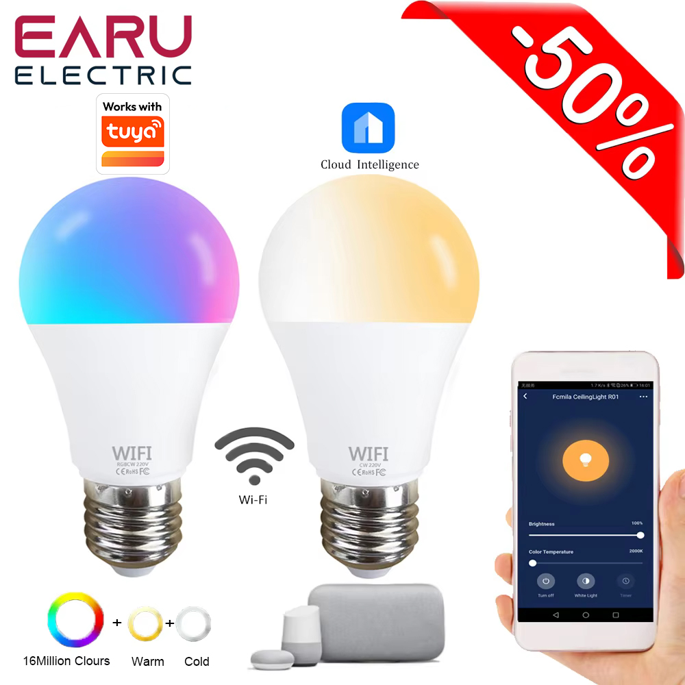 หลอดไฟ LED อัจฉริยะ Tuya WiFi  - Smart Bulb บทวิจารณ์และราคา