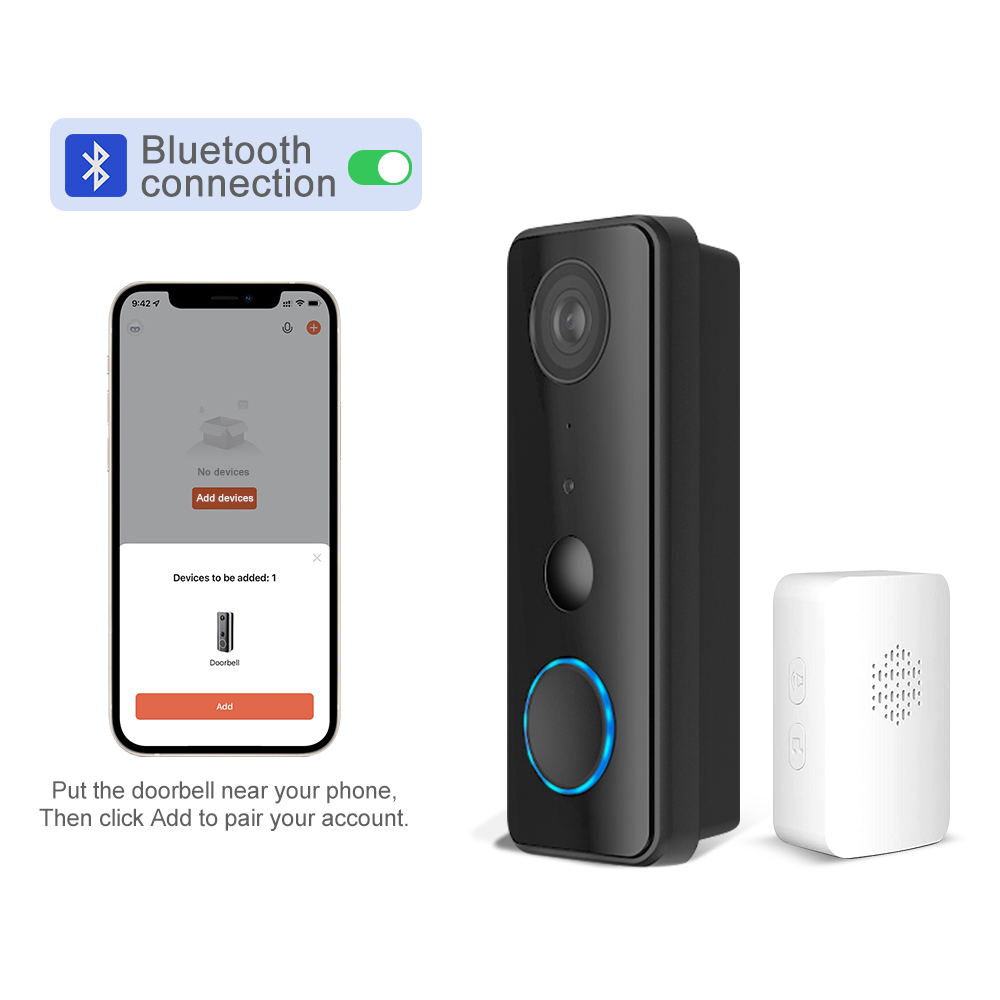 2MP 1080P ทูย่า APP บลูทูธ ใช้ - Wifi Doorbell Camera บทวิจารณ์และราคา