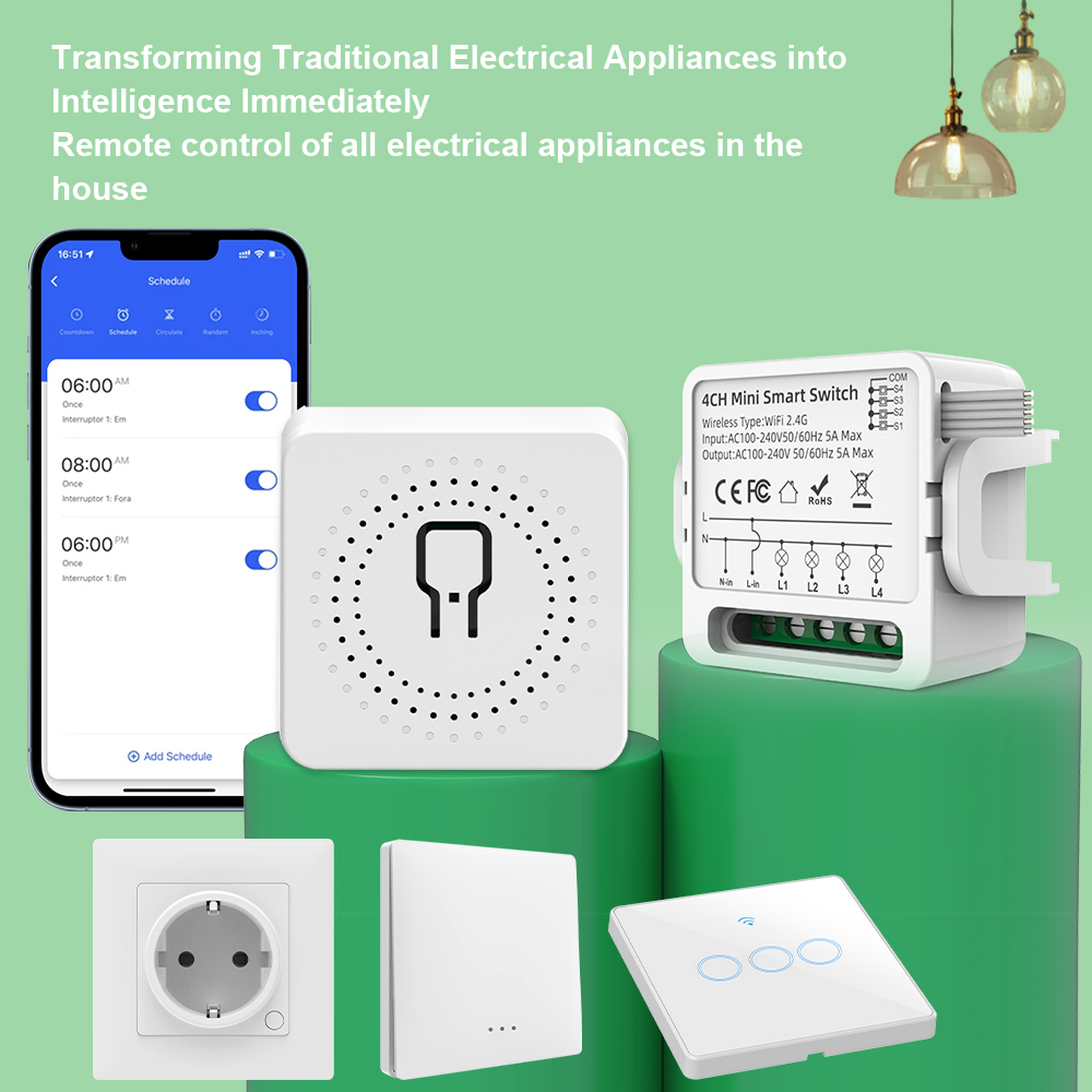 สวิตช์อัจฉริยะ Tuya WiFi 1/2/3 - Smart Home For Living บทวิจารณ์และราคา