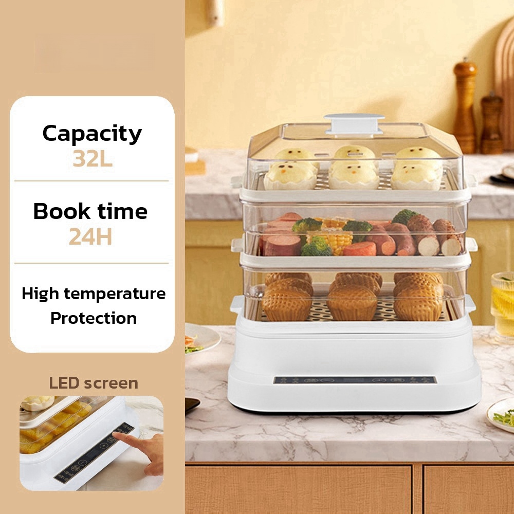 32L หม้อนึ่งไฟฟ้าอัจฉริยะ - 3  - Smart Home Appliances บทวิจารณ์และราคา