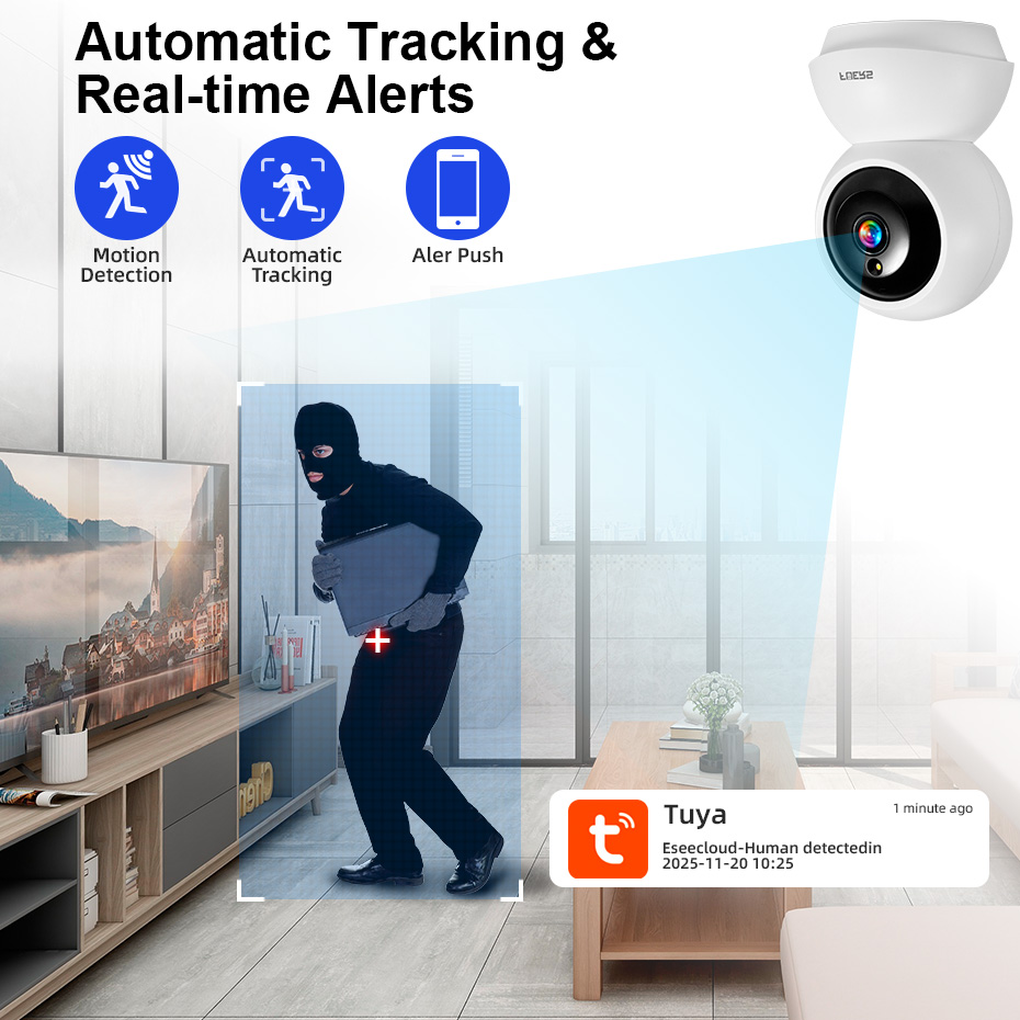 กล้องวงจรปิดไร้สายในอาคาร Fuer - Smart Home Windows App บทวิจารณ์และราคา