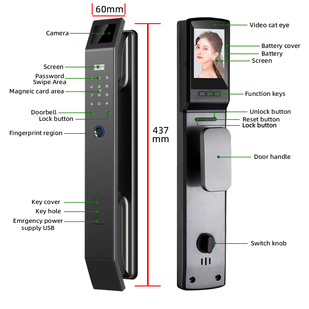 RAYKUBE DF14 Tuya WiFi ระบบล็อ - Wifi Doorbell Camera บทวิจารณ์และราคา