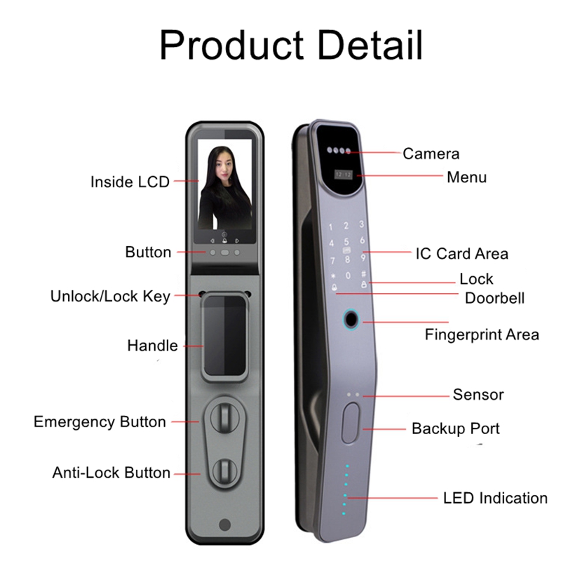 Tuya ล็อคดิจิตอลในบ้านควบคุมรี - Wifi Doorbell Camera บทวิจารณ์และราคา