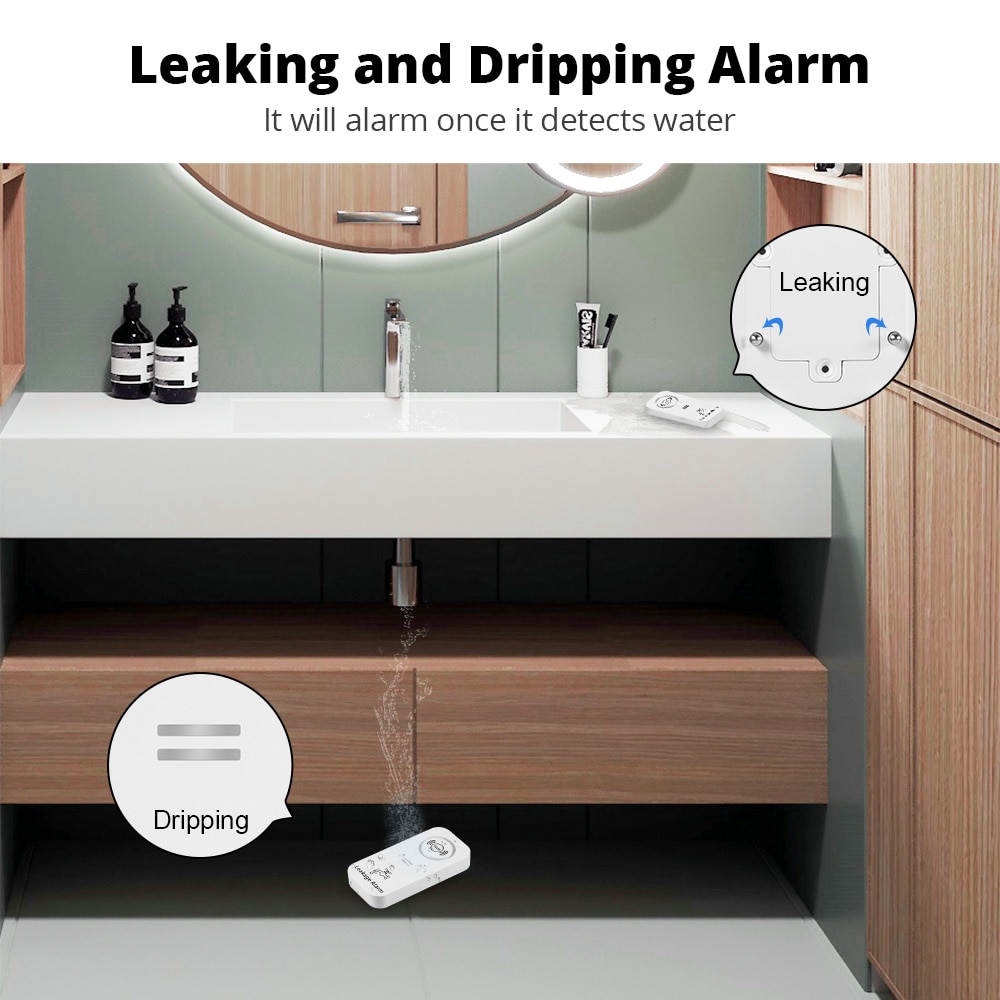 Kerui เซ็นเซอร์วัดน้ำไร้สาย, 9 - Wifi Water Leak Detector บทวิจารณ์และราคา