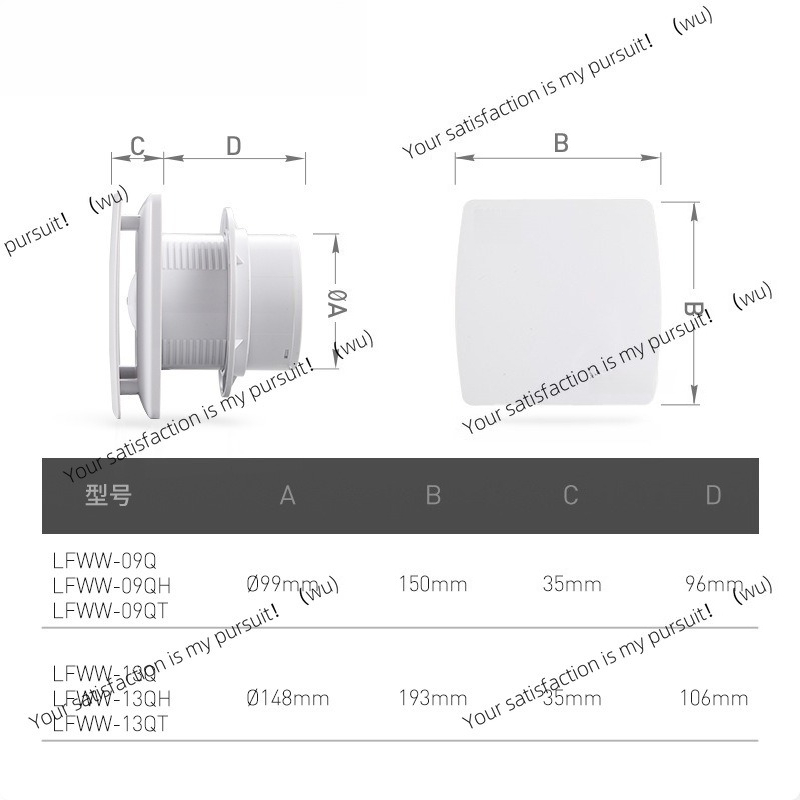 พัดลมระบายอากาศแบบฝังผนัง ZOCI - Smart Bathroom Fan บทวิจารณ์และราคา