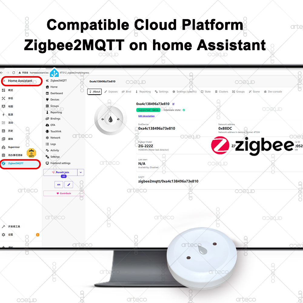 เซ็นเซอร์น้ำรั่ว Tuya Smart Zi - Smart Home Zigbee Gateway บทวิจารณ์และราคา