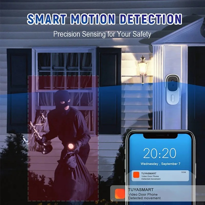 กล้องออดอัจฉริยะแบบมีสาย เชื่อ - Wifi Doorbell Camera บทวิจารณ์และราคา