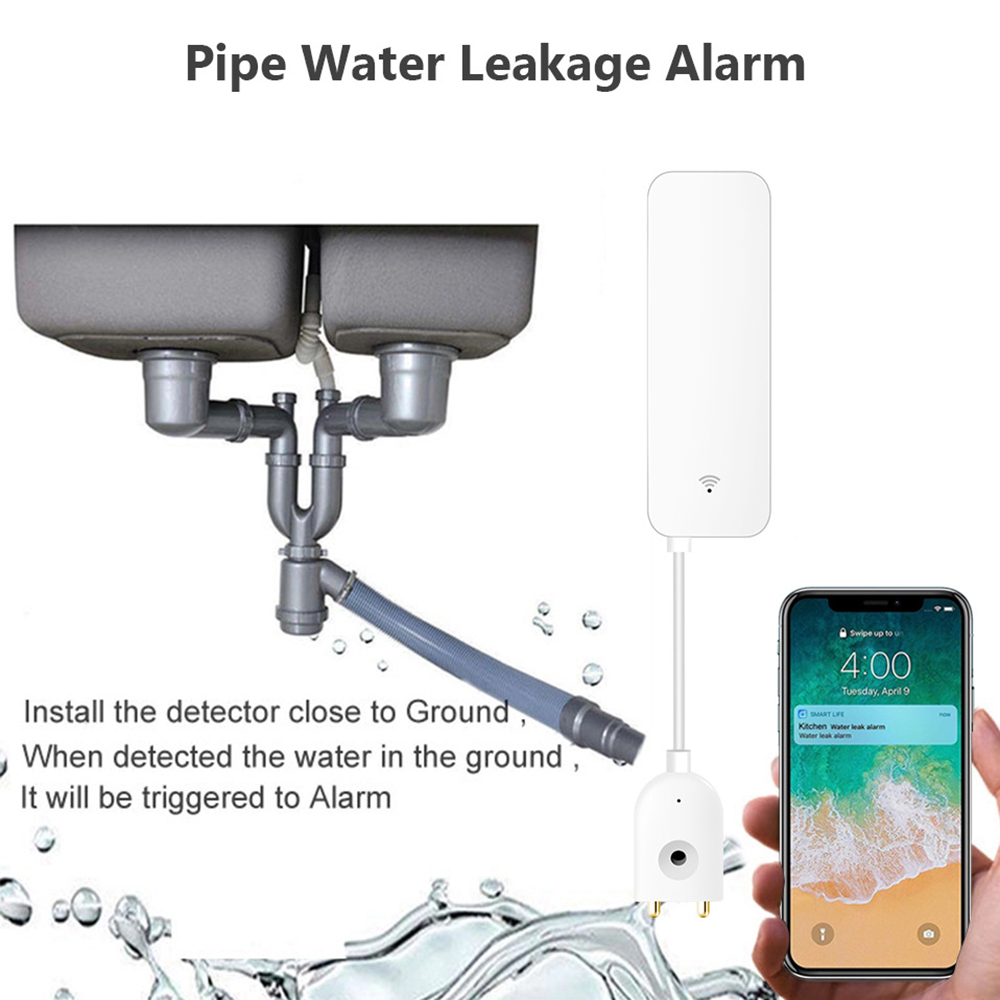 Tuya WiFi เซ็นเซอร์น้ํารั่ว, เ - Wifi Water Leak Detector บทวิจารณ์และราคา