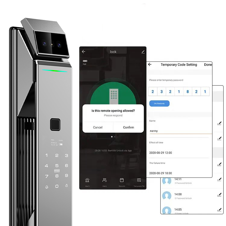 Face Smart Doorbell Lock ลายนิ - Wifi Doorbell Camera บทวิจารณ์และราคา