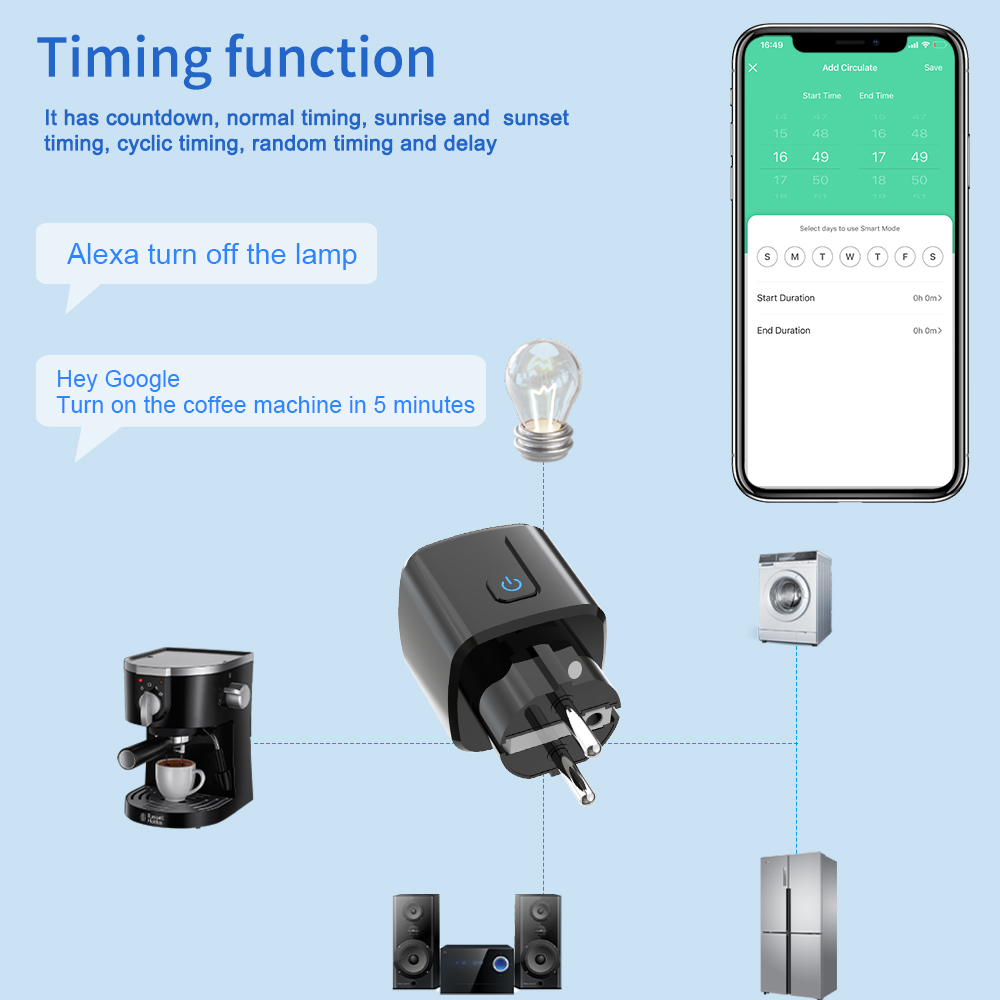 ปลั๊กอัจฉริยะ Tuya ควบคุมผ่าน  - Smart Home For Living บทวิจารณ์และราคา