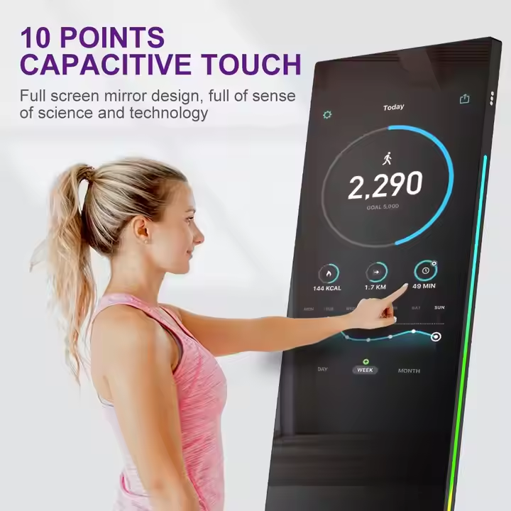 กระจกออกกำลังกายอัจฉริยะแบบตั้ - Smart Home Gym Mirror บทวิจารณ์และราคา