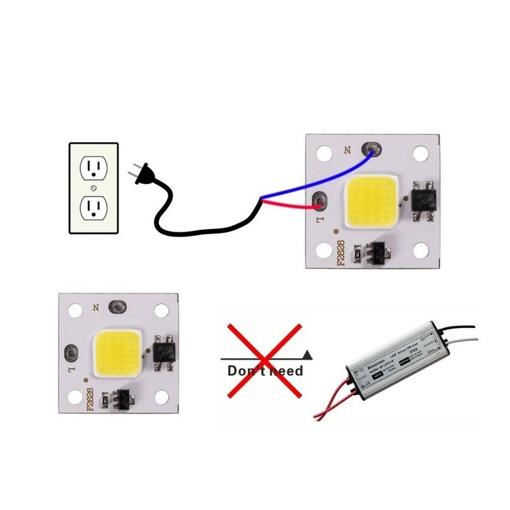 10W COB โมดูล220V ชิป LED ไดโอ - Smart Bulb บทวิจารณ์และราคา