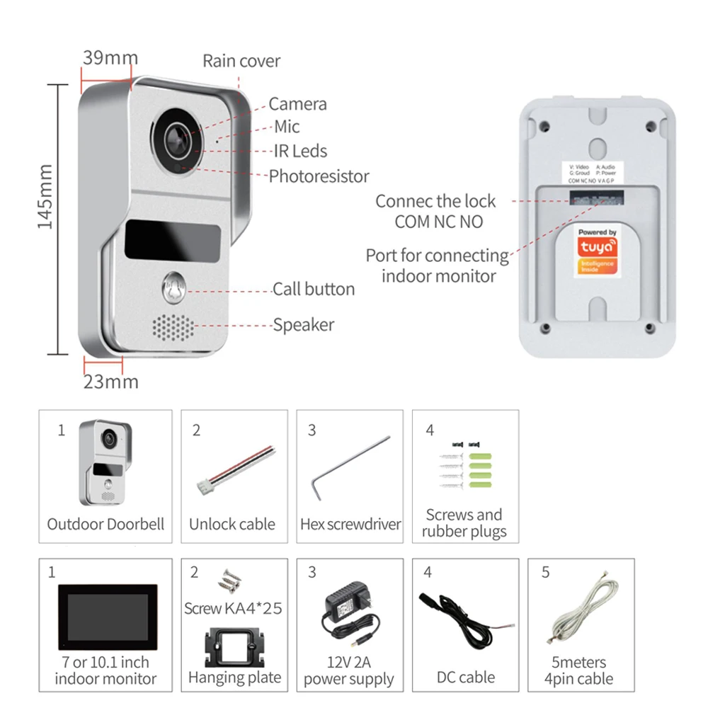 กริ่งประตูพร้อมอินเตอร์คอม, หน - Wifi Doorbell Camera บทวิจารณ์และราคา