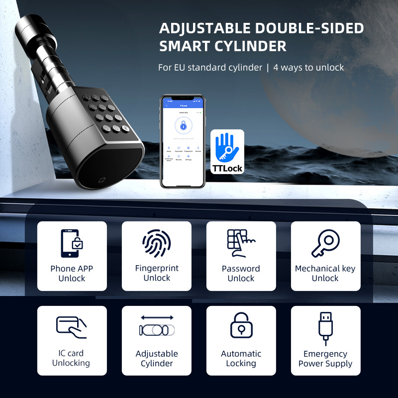 สมาร์ทล็อคประตูทรงกระบอกยูโร t - Smart Home Lock บทวิจารณ์และราคา