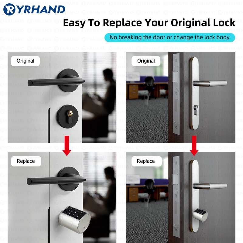 สมาร์ทล็อคประตูทรงกระบอกยูโร t - Smart Home Lock บทวิจารณ์และราคา