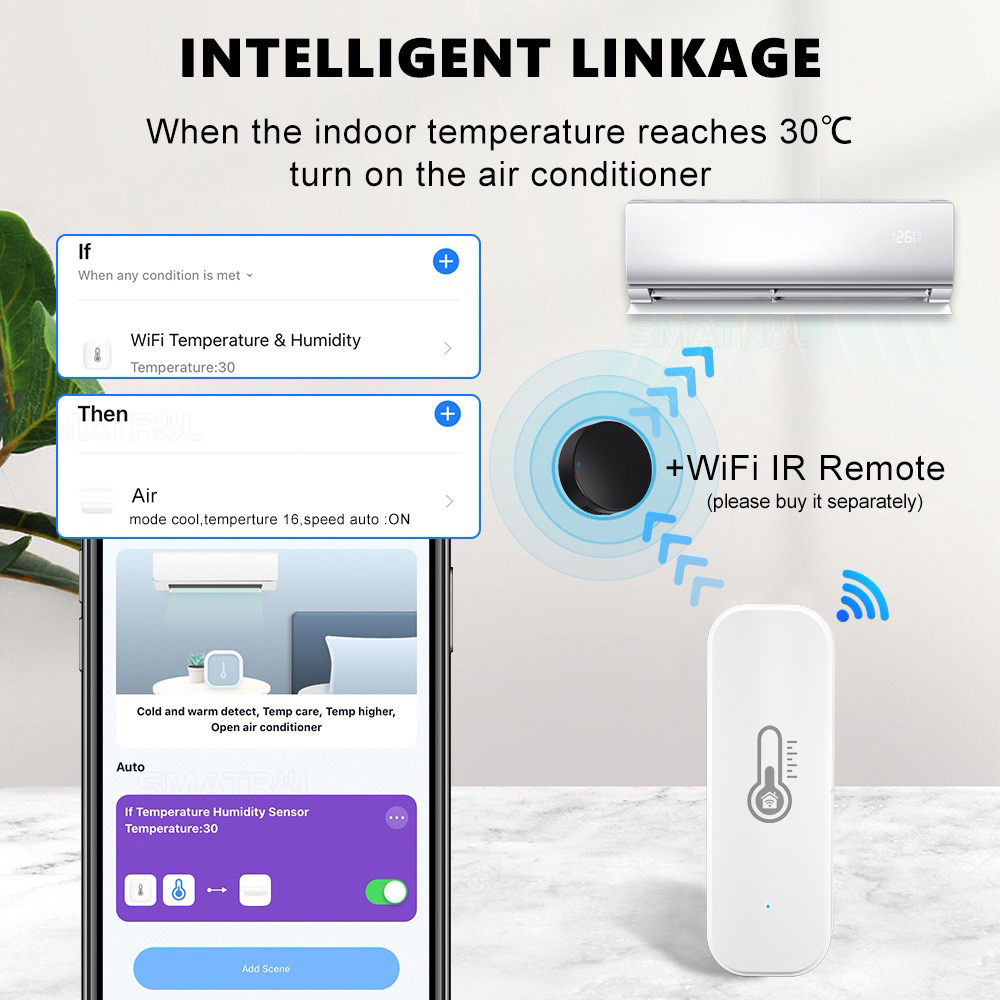 Tuya WiFi/ZigBee อุณหภูมิและคว - Smart Home Google Assistant บทวิจารณ์และราคา